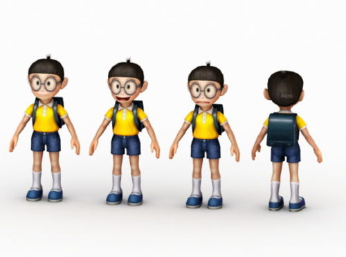 Schoolboy Anime Character 3D Model $10 - .blend - Free3D