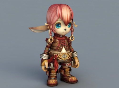 Chibi Elf Girl Baby Character