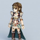 Character Chibi Warrior Girl