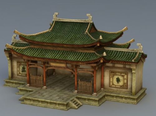 Chinese Ancient Ancestral Hall