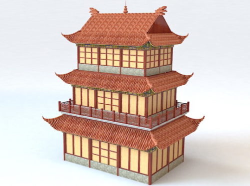 Chinese Ancient Belfry Architecture Building