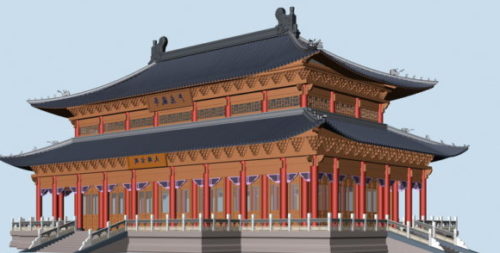 Chinese Ancient Imperial Palace Building