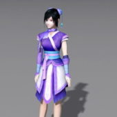 Chinese Maiden Girl Character