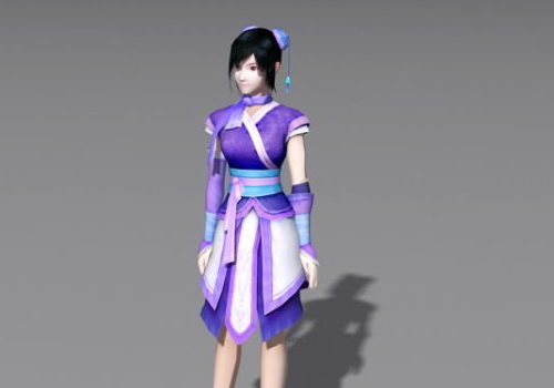 Chinese Maiden Girl Character