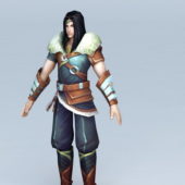 Chinese Asian Male Anime Warrior