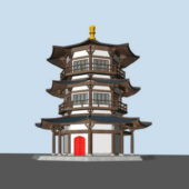 Chinese Vintage Pagoda Architecture