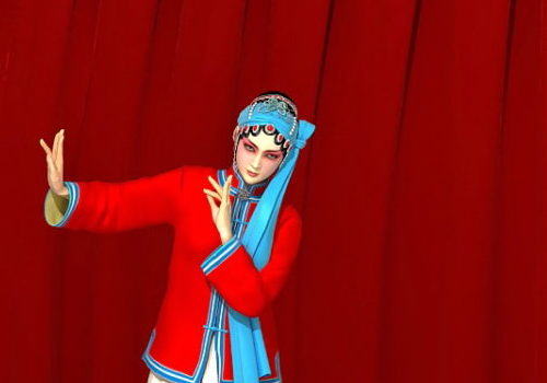 Chinese Character Peking Opera Woman