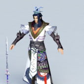 Chinese Character Swordsman Concept