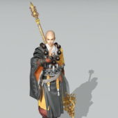 Warrior Monk Gaming Character