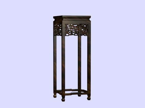 Chinese Wood Antique Flower Pot Rack Furniture