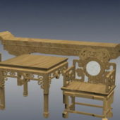 Chinese Antique Classic Stool Set Furniture