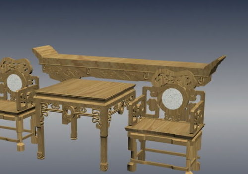 Chinese Antique Classic Stool Set Furniture