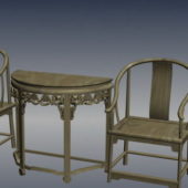 Chinese Antique Living Room Table Chair Furniture