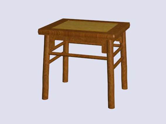 Chinese Wood Antique Square Stool Furniture