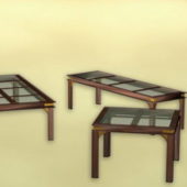 Chinese Wood Antique Tea Table Sets Furniture