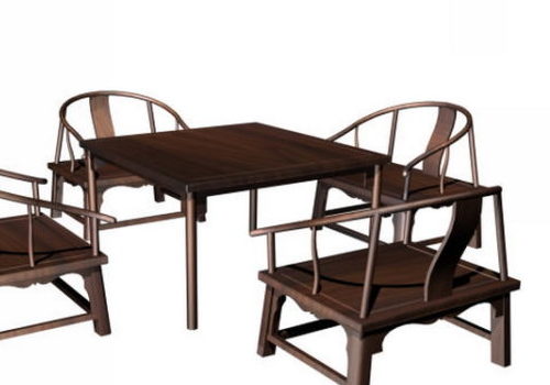 Chinese Dining Set Wood Finish | Furniture