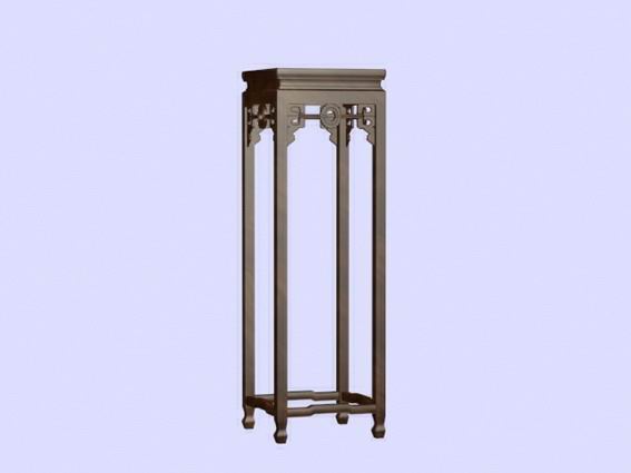 Chinese Wood Antique High Flower Rack Furniture