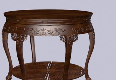 Chinese Antique Round Coffee Table Furniture