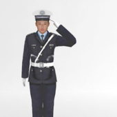 Chinese Policeman Character