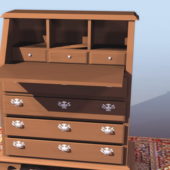 Cabinet Secretaire Chippendale Style | Furniture