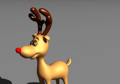 Christmas Baby Deer Character