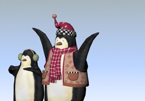 Wild Animal Christmas Penguins