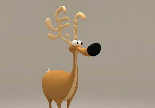 Cartoon Christmas Reindeer | Animals