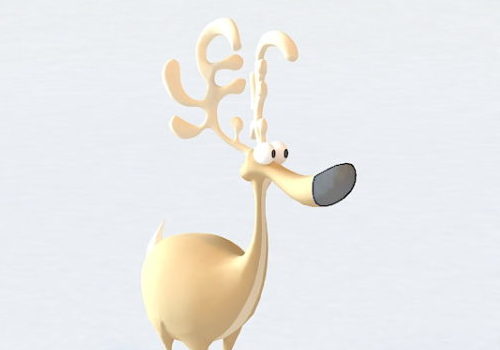 Christmas Reindeer Cartoon Style | Animals