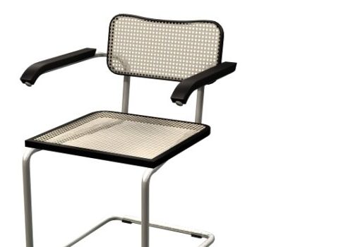 Chrome Cantilever Office Chair