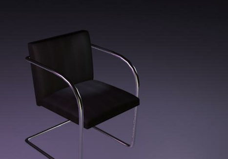 Chrome Steel Cantilever Chair | Furniture