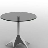 Chrome Steel Glass Table | Furniture