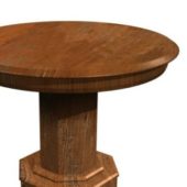 Wooden Circular Solid Table
