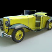 Classic Vintage Yellow Car