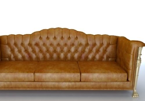 Classic Leather Sofa Couch Furniture