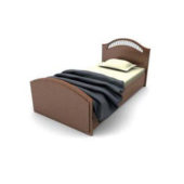 Classic Wood Single Bed | Furniture