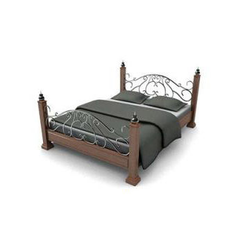 Classic Wooden Four-poster Bed | Furniture
