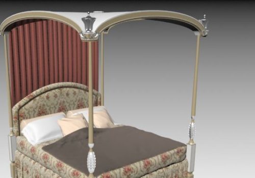 Classical Four-poster Bed Furniture