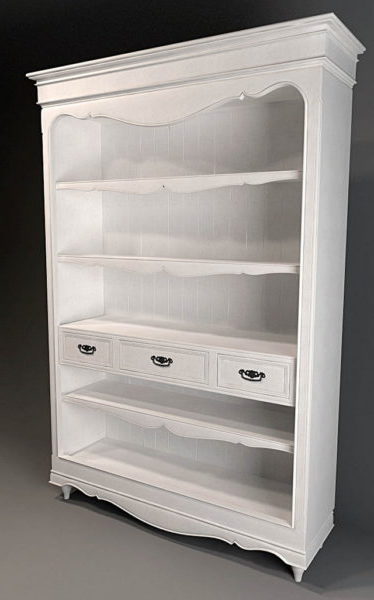 Classical White Wood Bookshelf | Furniture