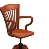 Classical Wood Swivel Chair | Furniture