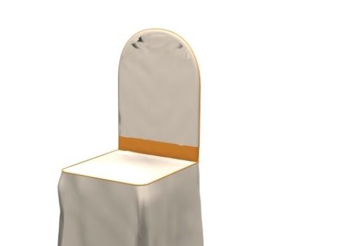 White Clothed Wedding Chair