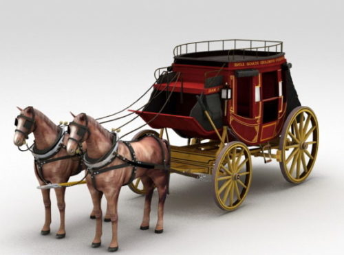 Coach Carriage With Horse