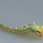 Colorful Snake Animated & Rigged | Animals