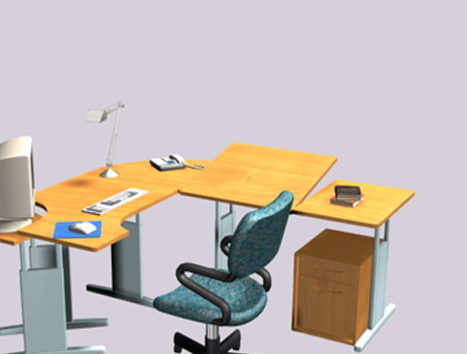 Colorful Furniture Office Desk Units