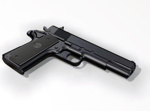 Weapon Colt M1911a1 Pistol Gun