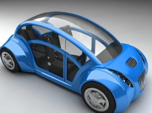 Compact Electric Car Concept Design