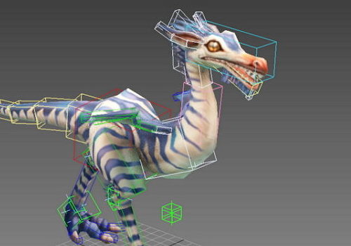 Compsognathus Dinosaur Rigged Animation