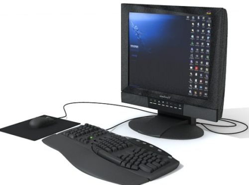 Pc Monitor Keyboard Mouse
