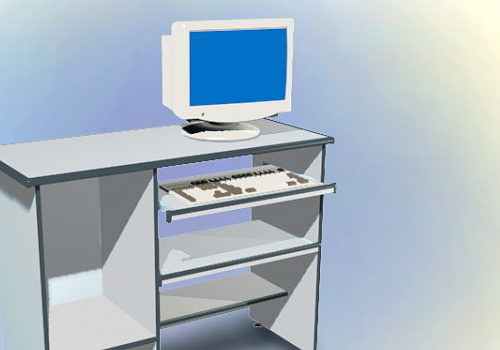 Computer Desk Furniture With Desktop Computer