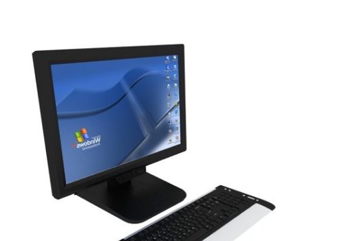 Computer Monitor With Keyboard