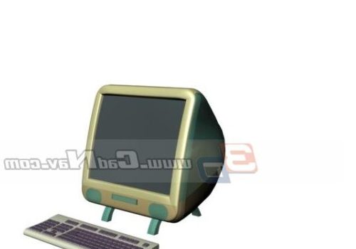Vintage Computer Monitors And Keyboard